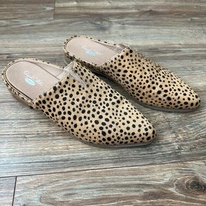 Dr. Scholls Freya Leopard Cheetah Mule Slides